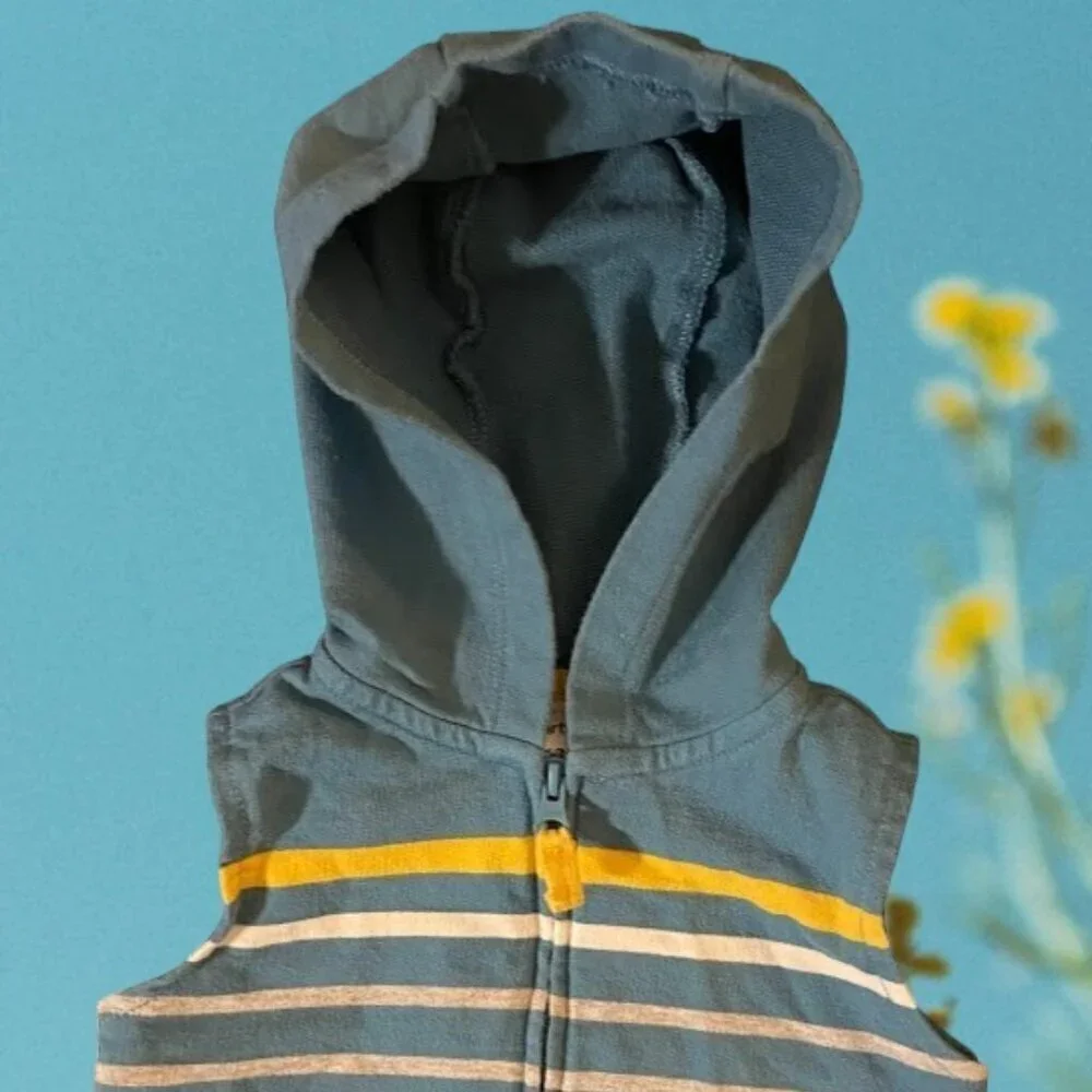 Carter’s Stripe Hoodie Sleeveless Sweatshirt